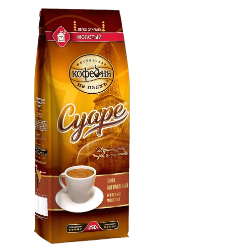 МКП СУАРЕ Кофе натуральный жареный молотый 250 гр