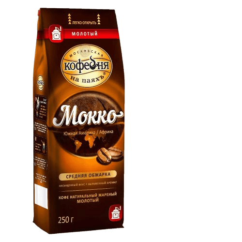 МКП МОККО Кофе натуральный жареный молотый 250 гр.
