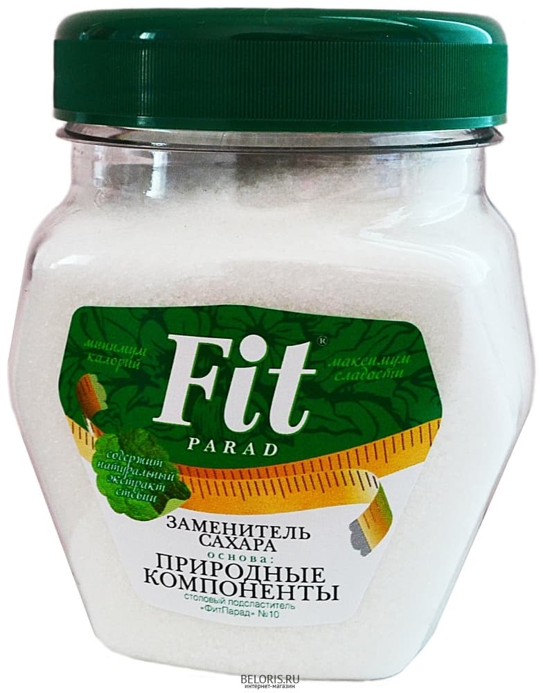 Fit parad №10 Заменитель сахара на основе эритрита и стевии банка 180 гр.
