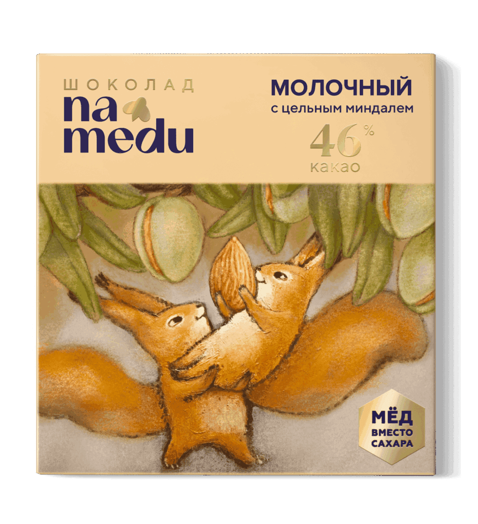 NA MEDU Шоколад Сказочный Молочный с миндалём 85 гр.