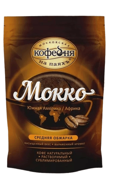 МКП МОККО Кофе натуральный растворимый сублимированный пакет 75 гр.
