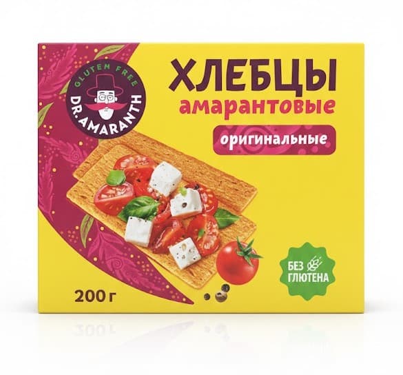 DR.AMARANTH Хлебцы амарантовые оригинальные 200 гр.