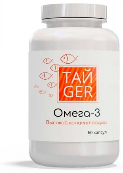 TAIGER Омега -3 высокой концентрации.