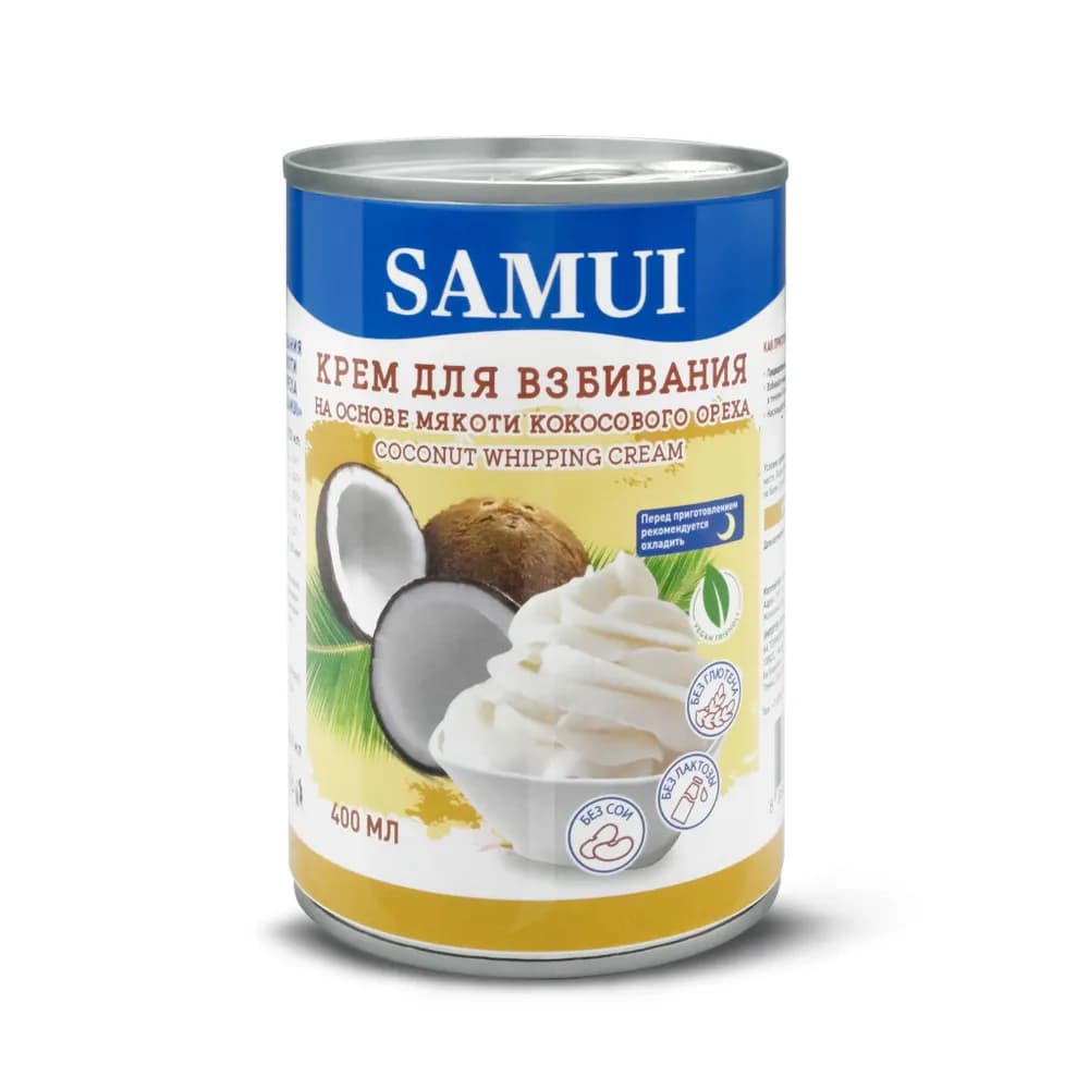 SAMUI Кокосовые сливки для взбивания 400 мл.