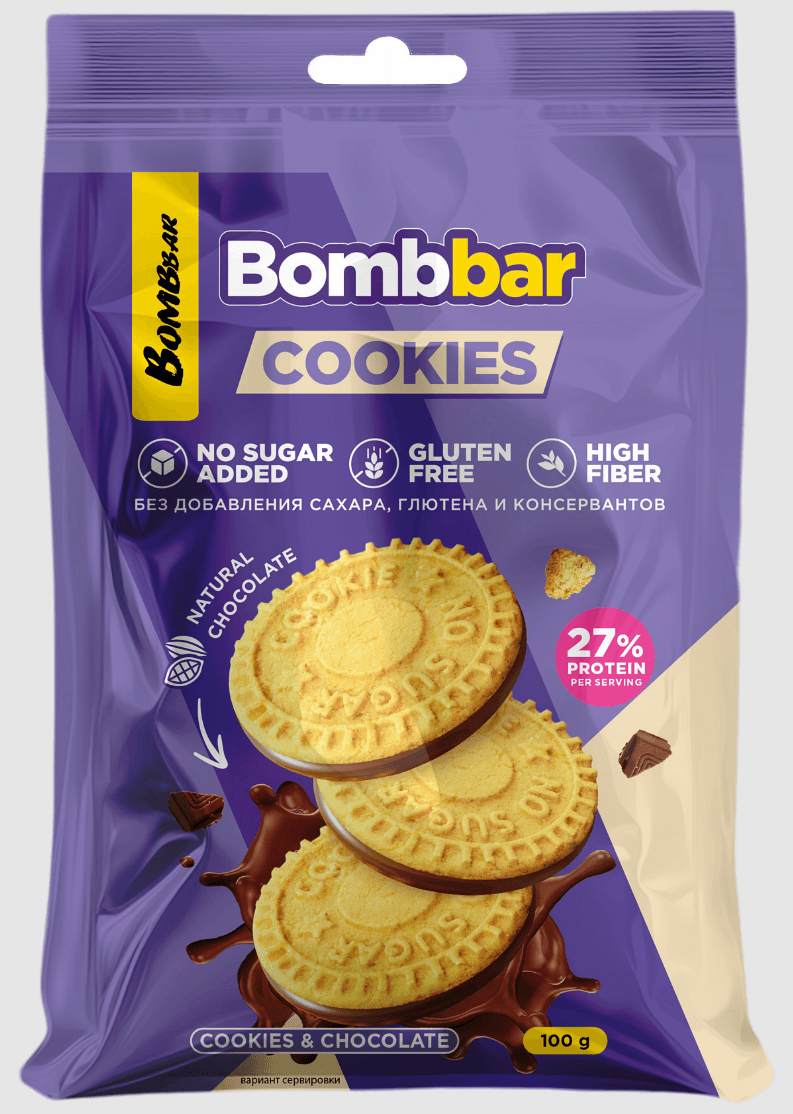 BOMBBAR Печенье глазированное сливочное 100 гр.