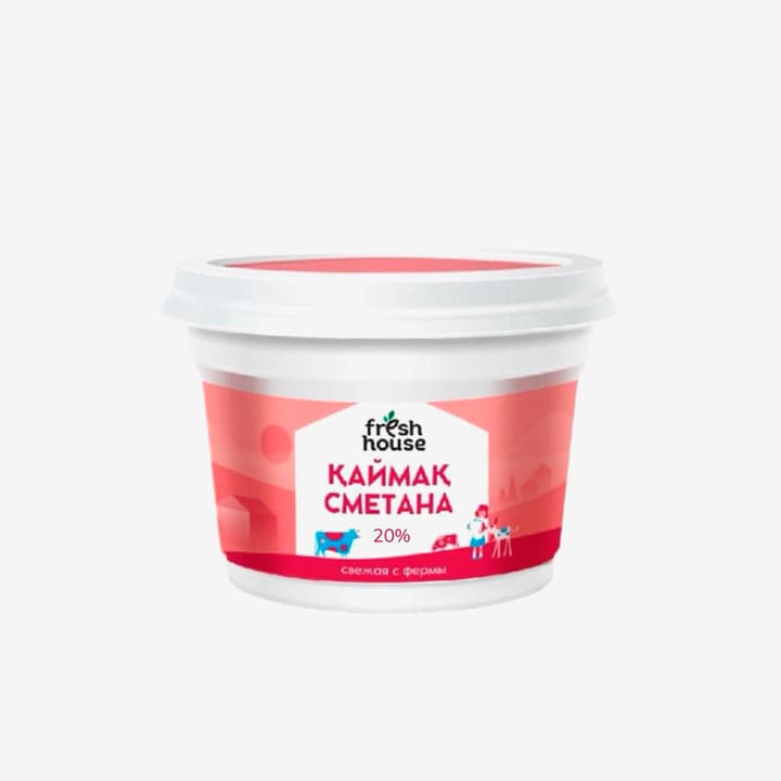 Fresh House Сметана 20% 200 гр.